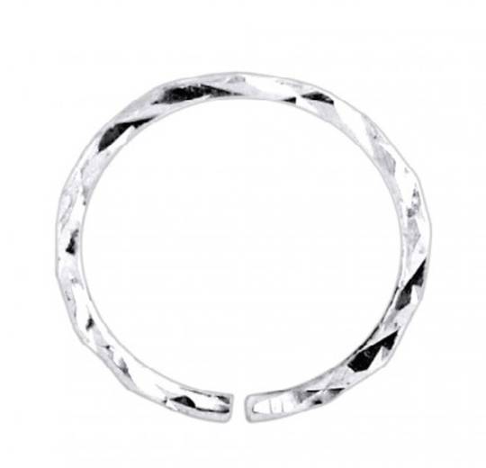 Lazer Cut Sterling Silver Nose Ring 8mm image 0